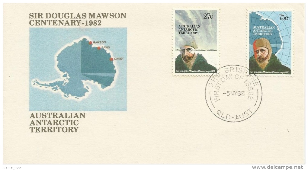 Australian Antarctic Territory 1982 Mawson FDC - FDC