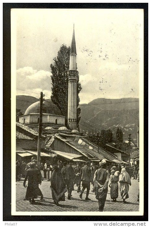 Sarajevo Bascarsija. Auf Dem Markte ----- Postcard Traveled - Islam