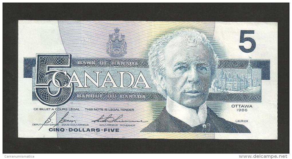 CANADA - BANK Of CANADA - 5 DOLLARS (OTTAWA - 1986) - Canada