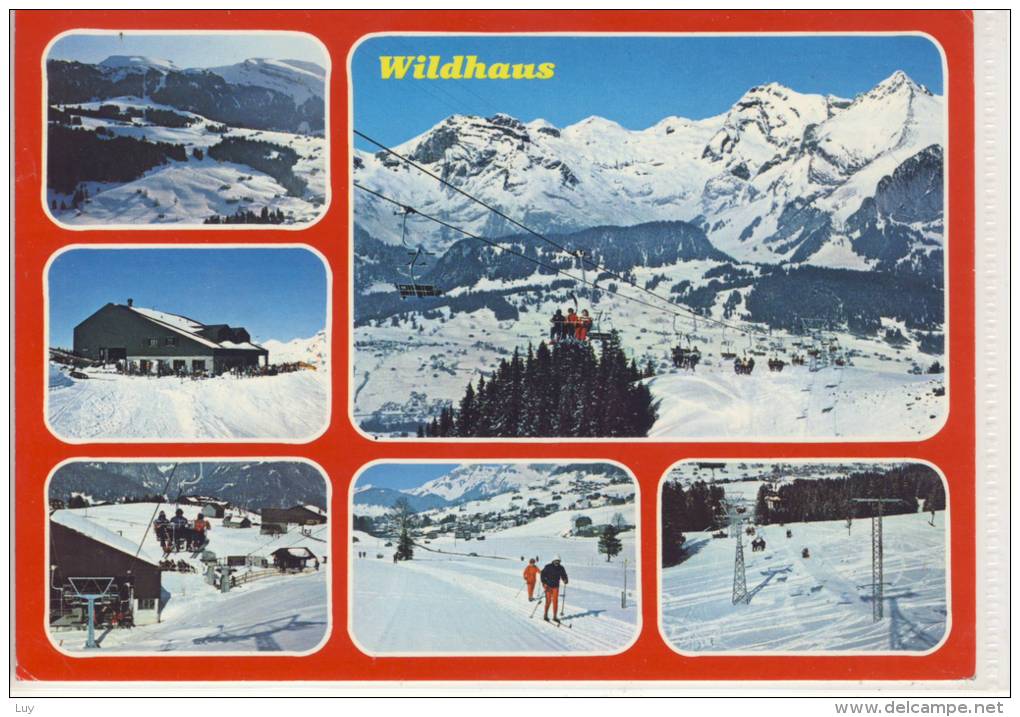 WILDHAUS - GAMSALP, SG - Obertoggenburg, Mehrbildkarte, Télésiège, Seggiovia,  Nice Stamp - Gams