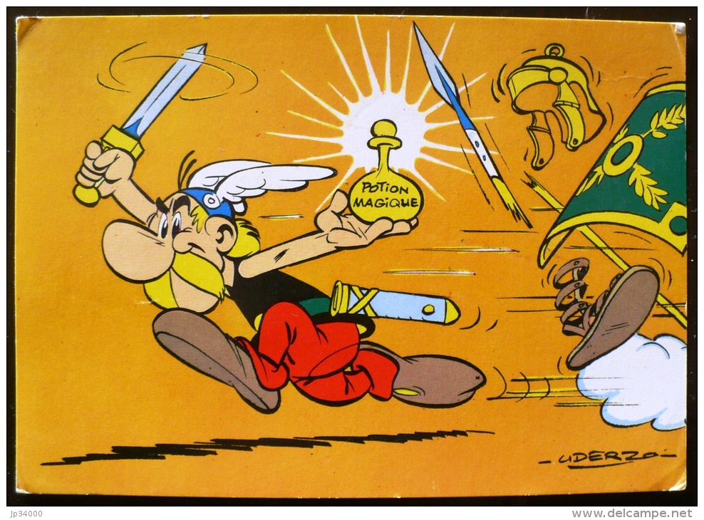 ASTERIX ET LA POTION MAGIQUE, CARTE POSTALE FANTAISIE - UDERZO - Bandes Dessinées