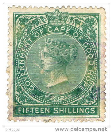 (I.B) Cape Of Good Hope Revenue : Stamp Duty 15/- - Non Classificati