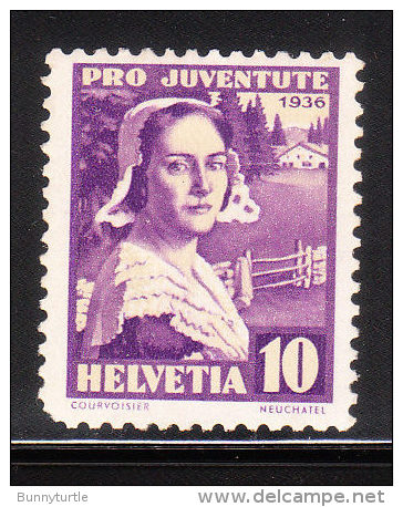 Switzerland 1936 Girl Of Neuchatel Mint - Nuovi