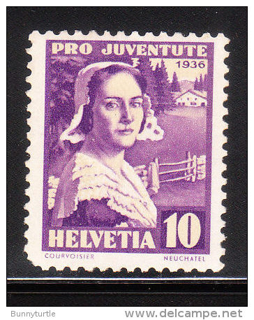 Switzerland 1936 Girl Of Neuchatel Mint - Unused Stamps