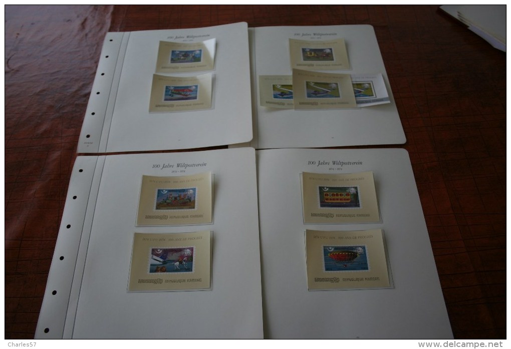 Centenaire de l´U P U  1974 en 3 volumes BOREK de 1ère qualité,