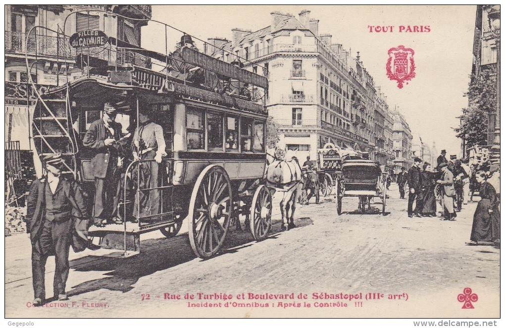 TOUT PARIS - Rue De Turbigo Et Boulevard De Sébastopol ( Superbe Gros Plan ) - Paris (03)