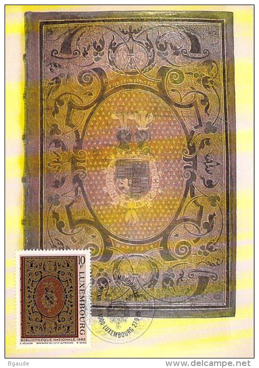 LUXEMBOURG  CARTE  MAXIMUM  NUM-YVERT  1087 RELIURE - Maximumkarten