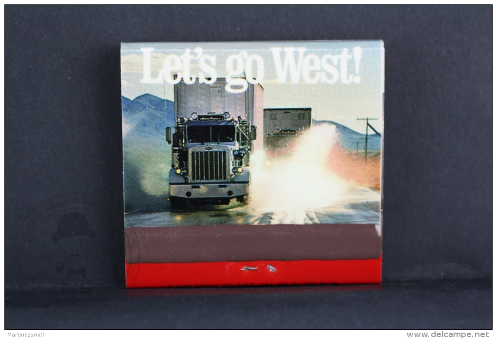 Advertising Matchbox/ Matches - Let´s Go West American Truks - Cajas De Cerillas (fósforos)