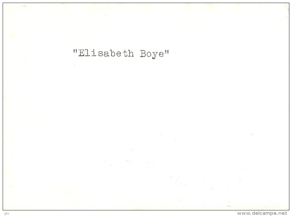 NAVIRE : " ELISABETH BOYE ". VERITABLE PHOTOGRAPHIE. DANEMARK. - Bateaux