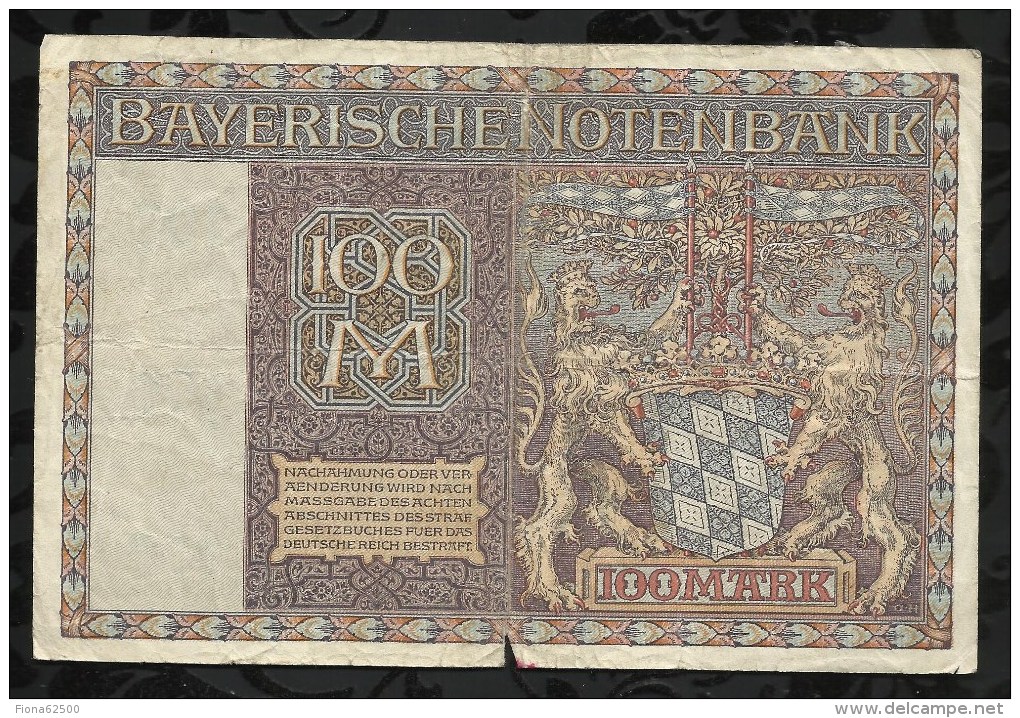 ALLEMAGNE .   BILLET DE 100  MARK .1922  . - 100 Mark