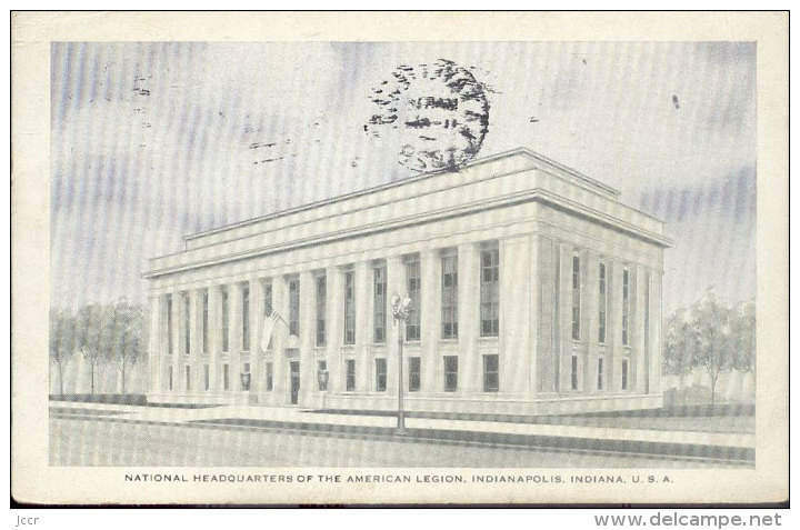 Carte Postale Ancienne (Post Card) - National Headquarters Of The American Legion, Idianapolis, Indiana, U. S. A. - Indianapolis