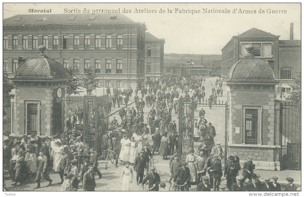 Herstal - Sortie Du Personnel Des Ateliers De La F.N. D'Armes De Guerre ( Voir Verso ) - Herstal