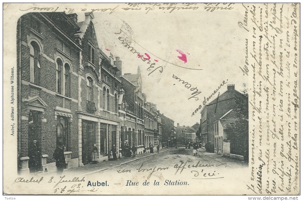 Aubel - Rue De La Station - 1902 ( Voir Verso ) - Aubel