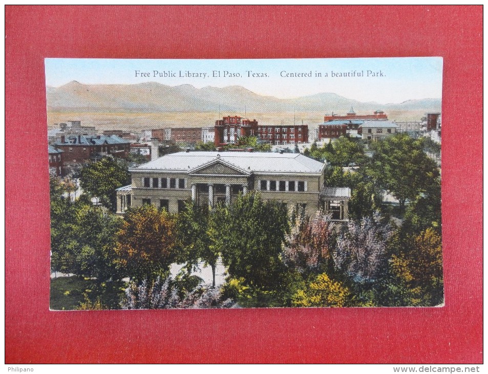 Texas> El Paso-- Library   Ref 1581 - El Paso