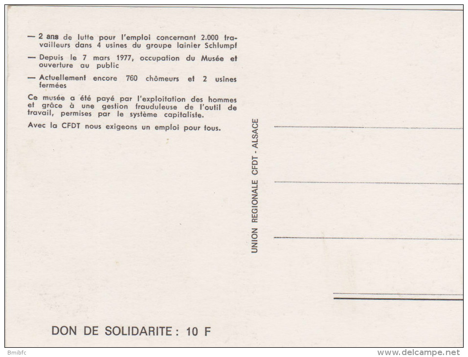 MALMERSPACH Attend Toujours - Musée Des Travailleurs MULHOUSE-UNION REGIONALE  CFDT - ALSACE - Syndicats