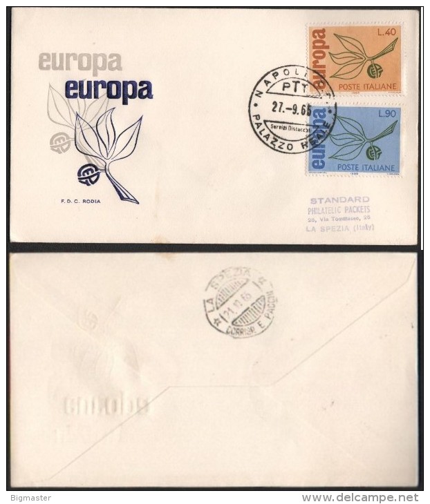 Fdc Rodia 1965 Europa As Napoli Viaggiata - FDC