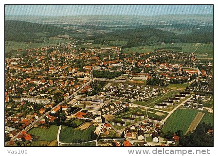 5963- HALLE- TOWN PANORAMA, POSTCARD - Halle I. Westf.