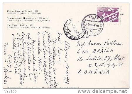 6132- CHISINAU- THE CIRCUS, POSTCARD - Moldavie