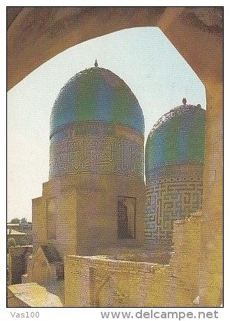 6166- SAMARKAND- SHAH I ZINDA NECROPOLIS, MAUSOLEUMS, POSTCARD - Ouzbékistan