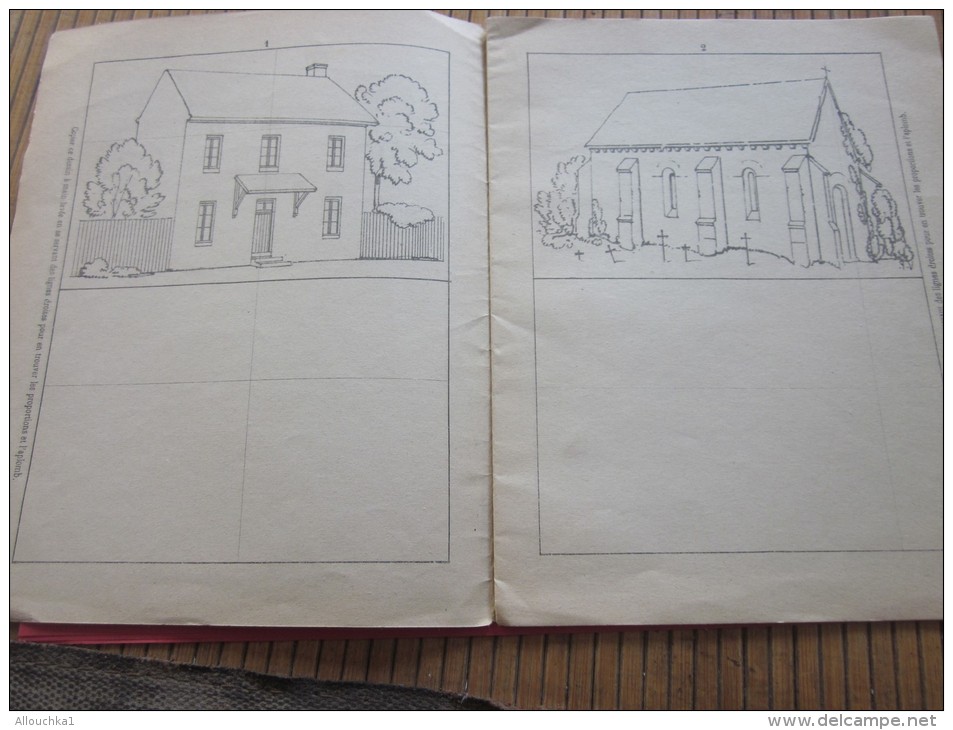 1909 L'écolier Parisien Le Dessin à L'école Primaire Nouvelle Méthode De Dessin Créatif  Composition Décorative De 1909 - Dessins