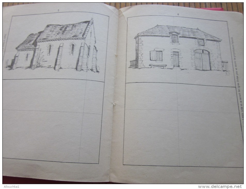 1909 l'écolier parisien Le Dessin à l'école primaire Nouvelle méthode de dessin créatif  composition décorative de 1909