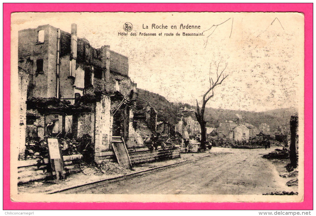 La Roche En Ardenne - Hôtel Des Ardennes Et Route De Beaussaint - NELS - THILL - Cachet " 161 CPLB " Au Dos - La-Roche-en-Ardenne