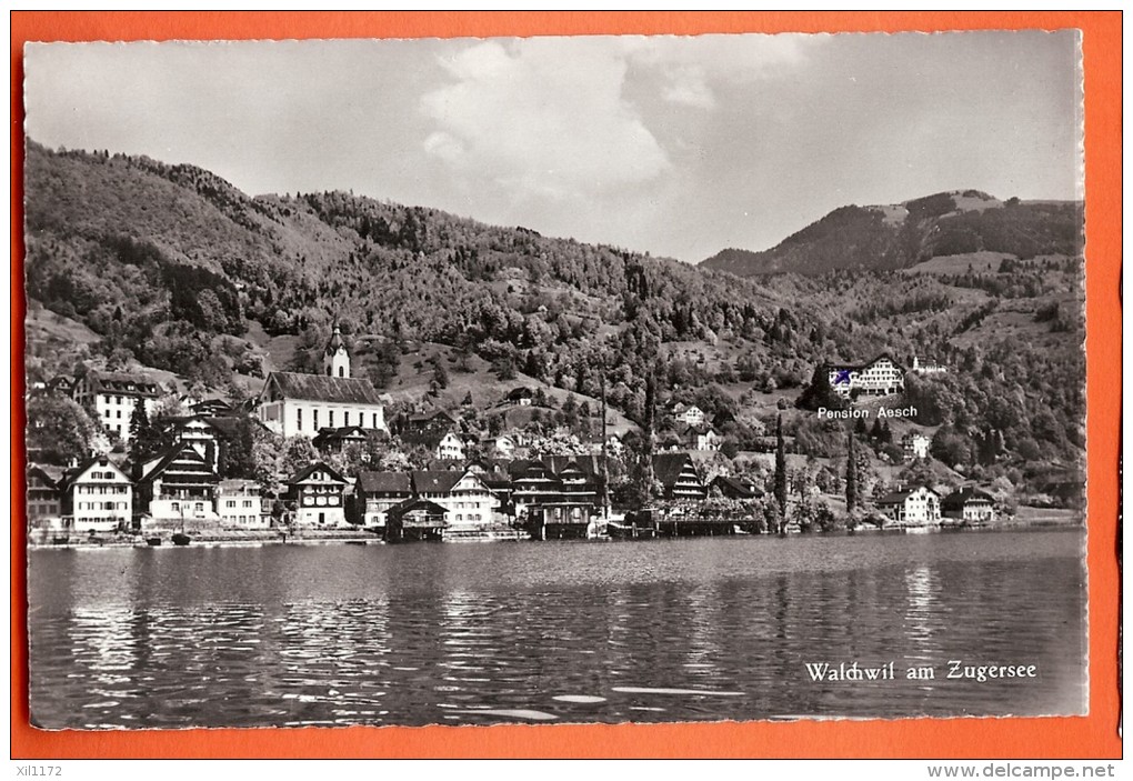 MAH-10  Walchwil Am Zugersee. Hotel Pension Aesch. Gelaufen In 1966 - Walchwil