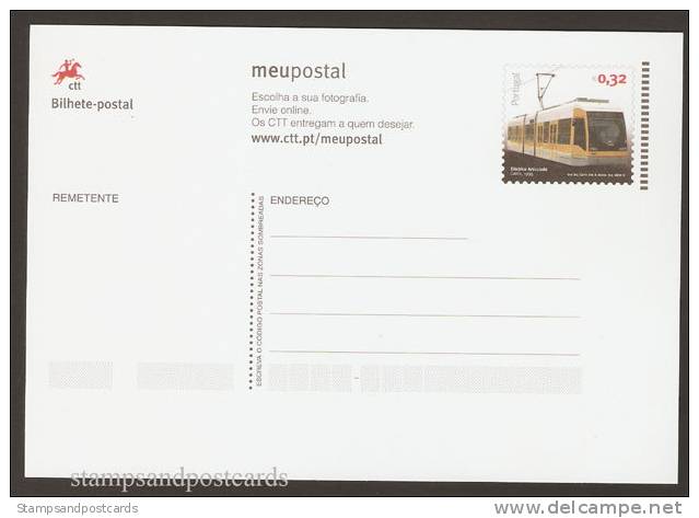 Portugal Entier Postale Transports Publics Urbains Tram Moderne 2010 Postal Stationery Public Transports Tramway 2010 - Tram