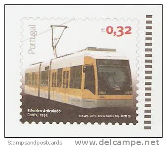 Portugal Entier Postale Transports Publics Urbains Tram Moderne 2010 Postal Stationery Public Transports Tramway 2010 - Tram