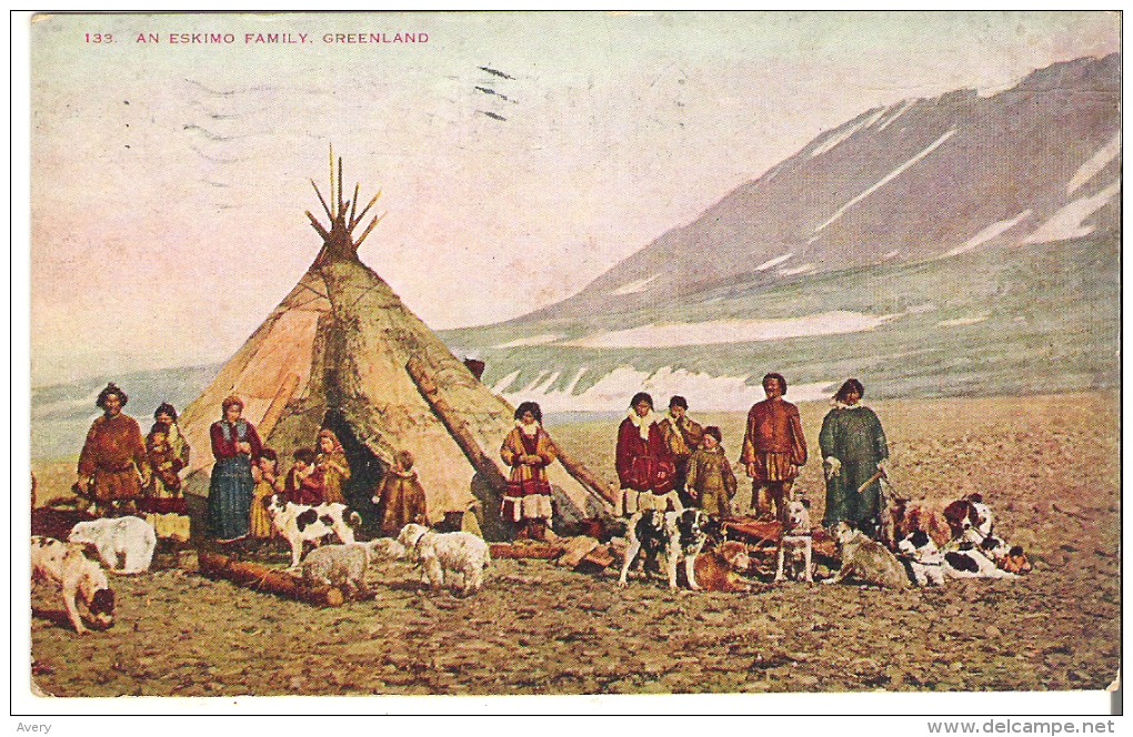133  An Eskimo Family, Greenland - Greenland