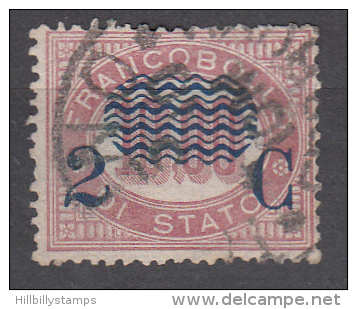 Italy   Scott No. 44    Used     Year   1878 - Oblitérés