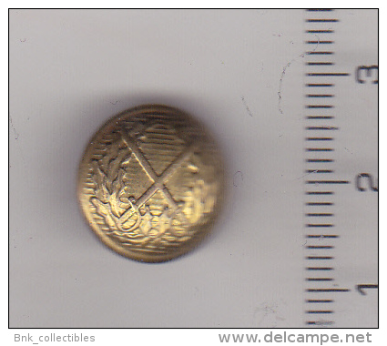 Romania - Republic - Infantry Button - Small - Botones