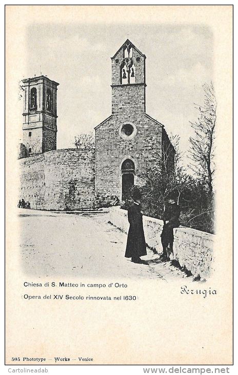 [DC5824] CARTOLINA - PERUGIA - CHIESA S. MATTEO IN CAMPO D'ORTO - PERFETTA - Non Viaggiata - Old Postcar - Perugia