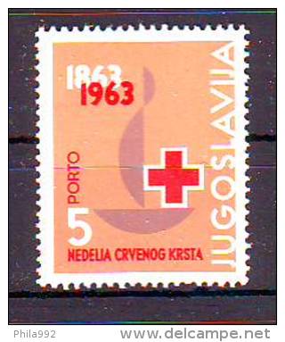 Yugoslavia 1963 Y Charity Porto Stamps Red Cross Mi No 25 MNH - Charity Issues