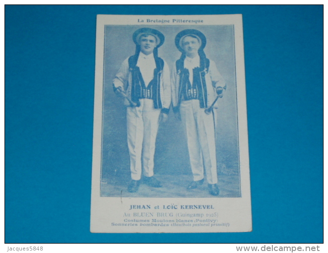 29) Guingamp - Au Bluen Brug - LOIC ET JEHAN KERNEVEL - Costumes De Moutons Blancs ( Pontivy) - Année 1925  - EDIT - Guingamp