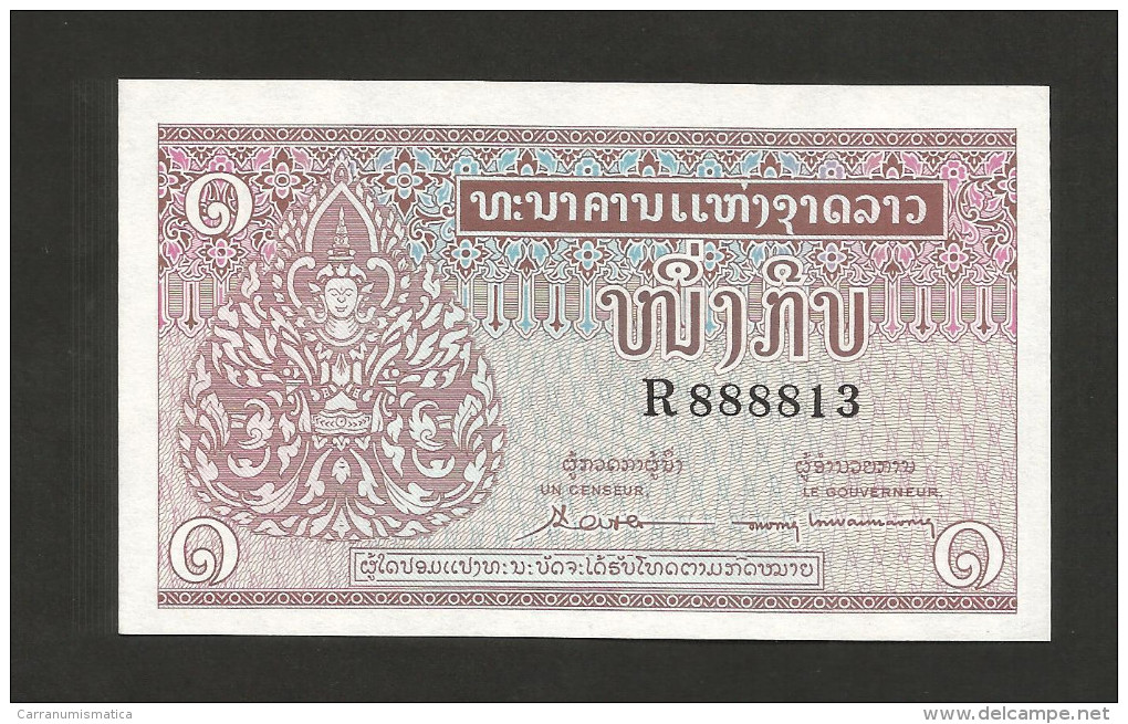 LAOS - BANQUE NATIONALE Du LAOS - 1 KIP (1962) - Laos