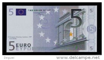 Polymer-Test Note "EMI 1997 FACSIMIL" 5 EURO, Euro Size, Beids. Druck, RRR, UNC - Sonstige & Ohne Zuordnung