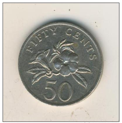 Singapur V. 1985  50 Cents  (40441) - Singapore