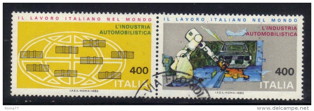 BLOC - REPUBBLICA 1983 , Serie Lavoro N. 1620/1621 In Blocco Usato - 1981-90: Usati