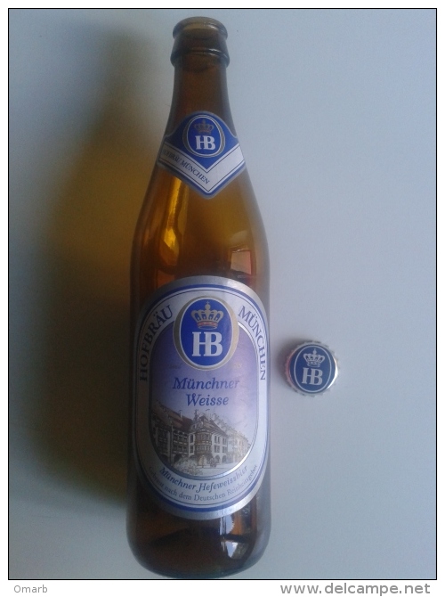 Alt615 Bottiglia, Buteille, Bottle Birra Biere Bier, Germany HB Hofbrau Munchen Monaco Baviera, Munchner Wheisse - Birra