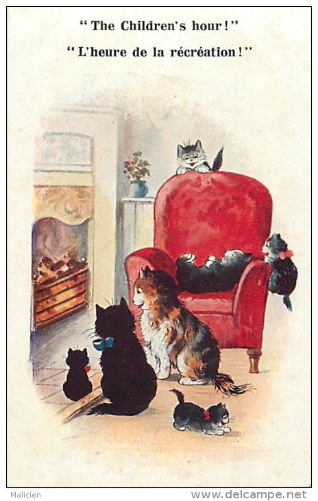 Ref C361-illustrateur- Chat - Chats Et Chatons  - Theme Chats -cat -cats - Illustrateurs  - Carte Bon Etat  - - Katzen