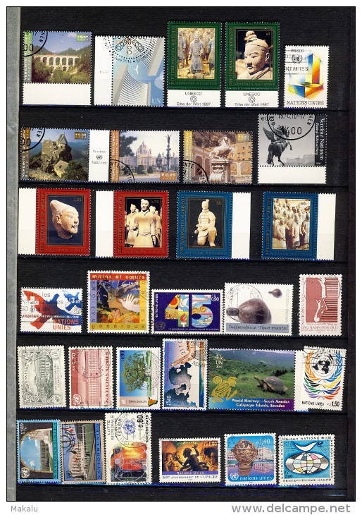 Nations Unies Divers Office Lot De Timbres Neufs Et Oblitérés - Collections, Lots & Séries