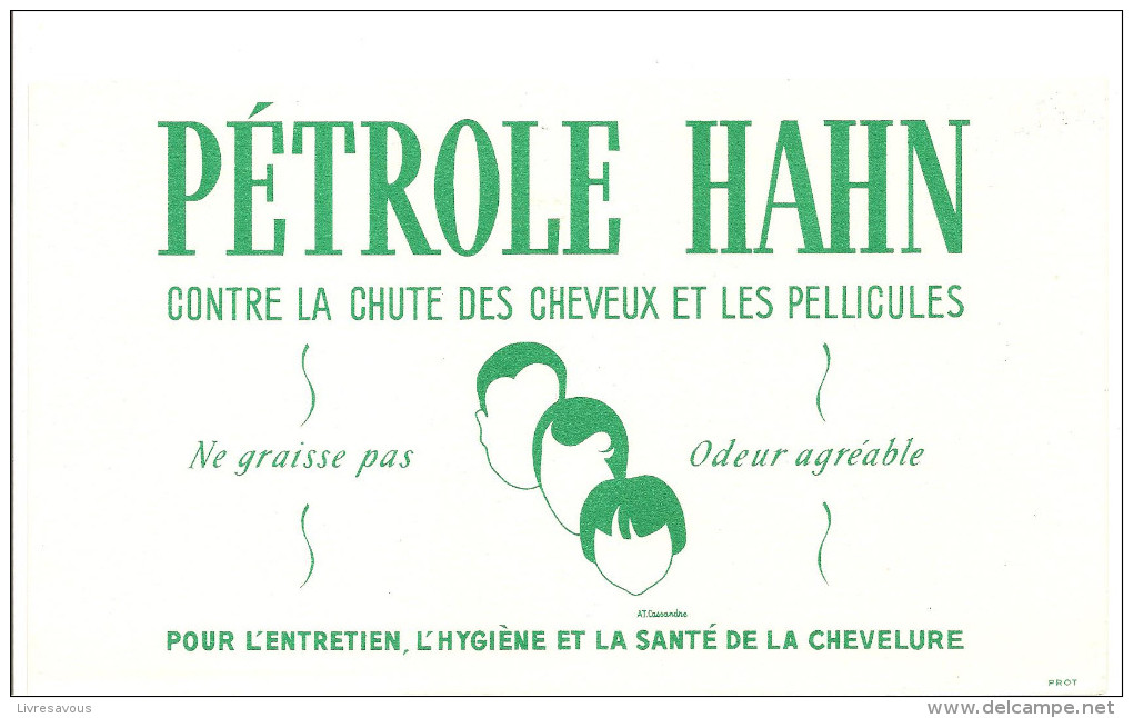 Buvard Pétrole Hahn Contre La Chute Des Cheveux Et Les Pellicules - Parfums & Beauté