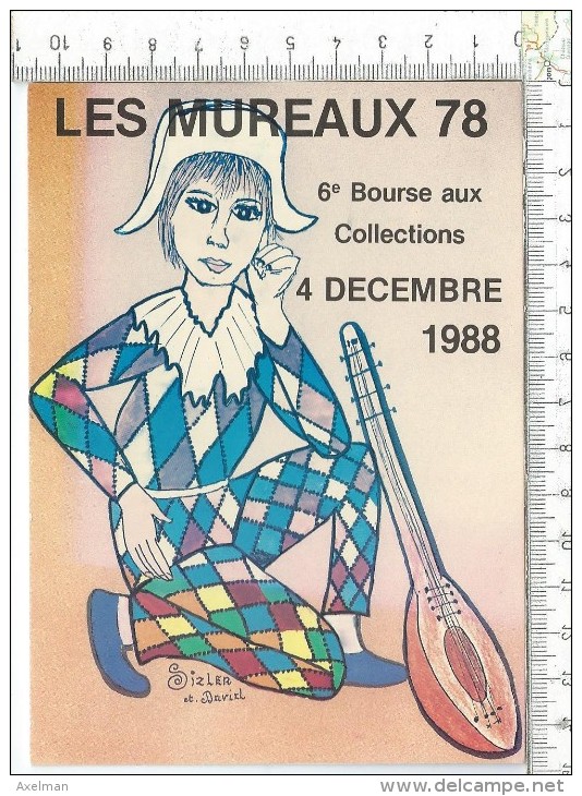 SIZLER: Arlequin Serie Limitée à 300 Ex Pour La 6° Bourse Aux Collections 1988 à Les Mureaux - Sizi