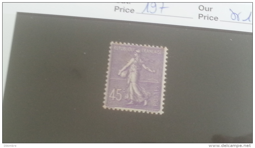 LOT 230760 TIMBRE DE FRANCE NEUF** N°197 VALEUR 13 EUROS - Nuovi