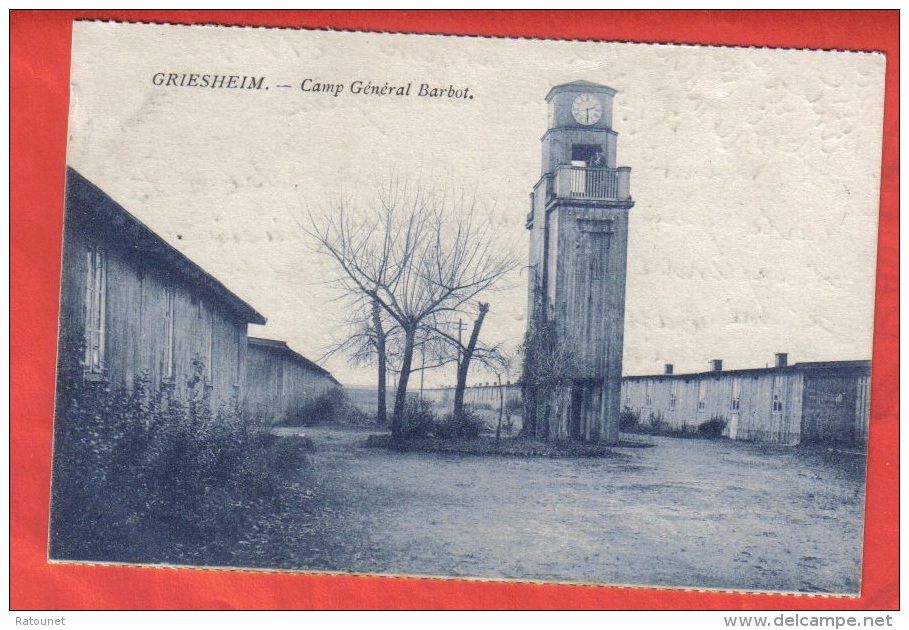 67 - (Hesse) - GRIESHEIM - CPA -  Caserne - Camp Général Barbot  - éd ?? - MILITARIA - Griesheim