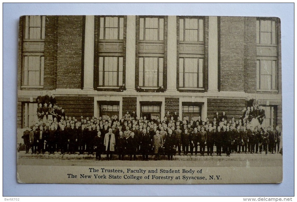 THE TRUSTEES FACULTY AND STUDENT BODY OF THE NEW-YORK STATE COLLEGE OF FORESTRY  AT SYRACUSE - Syracuse