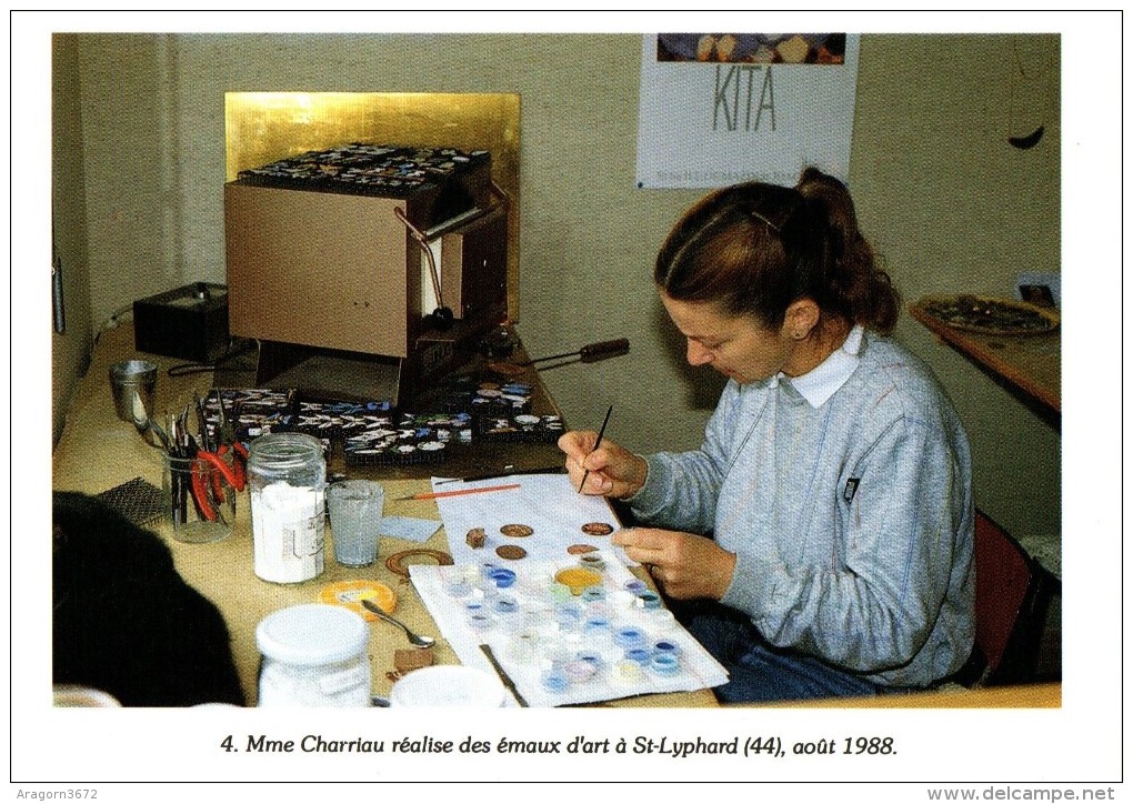 Mme Charriau Réalise Des émaux D'art à St-Lyphard 44, 08/1988 - 500ex - Saint-Lyphard