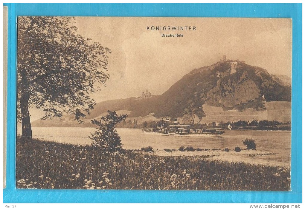 C.P.A. Königswinter - Drachenfels - Koenigswinter