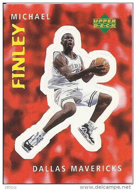 Sticker - UPPER DECK, 1997. - Basket / Basketball, No 12 - Michael Finley, Dallas Mavericks - Andere & Zonder Classificatie